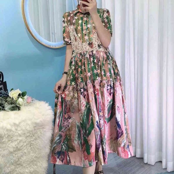 summer imprint the vintage stars thin flower mid-length shirt dress of quality women's clothes, Black;gray
summer imprint the vintage stars thin flower mid-length shirt dress of quality women's clothes, Black;gray