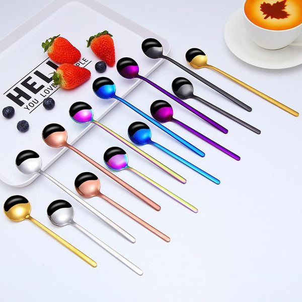 spoons 1/2/4/6/12 pcs coffee 304 stainless steel small fruit scoop stirring milk tea dessert tiny spoon kitchen tableware 13 cm
spoons 1/2/4/6/12 pcs coffee 304 stainless steel small fruit scoop stirring milk tea dessert tiny spoon kitchen tableware 13 cm