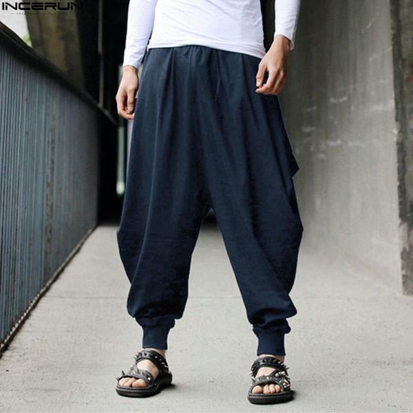 men's pants incerun 2021 cotton harem men japanese loose joggers trousers mans cross-pants crotch wide leg baggy, Black
men's pants incerun 2021 cotton harem men japanese loose joggers trousers mans cross-pants crotch wide leg baggy, Black