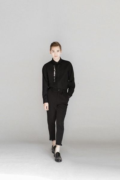 men's pants casual slim fit foot mouth hem capris fashionable urban black series
men's pants casual slim fit foot mouth hem capris fashionable urban black series