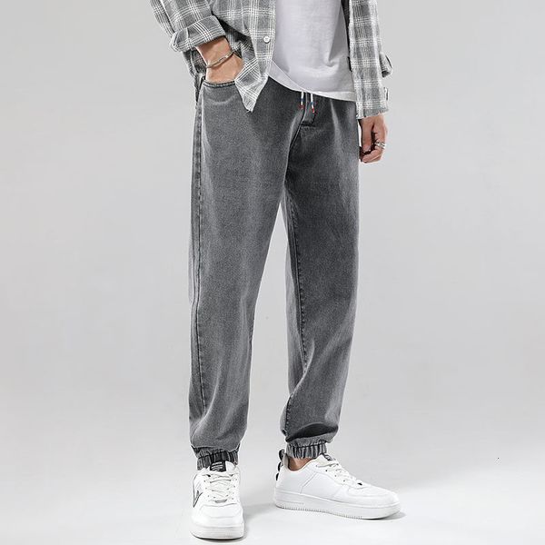 Drawstring Jeans Mens Slim Fashion Casual Harem Jeans Men Streetwear Korean Loose Hip-hop Straight Denim Trousers Mens -4XL, Black
Drawstring Jeans Mens Slim Fashion Casual Harem Jeans Men Streetwear Korean Loose Hip-hop Straight Denim Trousers Mens -4XL, Black
