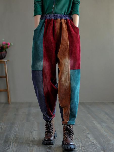 women's pants & capris dk10704 personality women corduroy harem retro color artsy loose streetwear high waist cotton thicken female tro, Black;white
women's pants & capris dk10704 personality women corduroy harem retro color artsy loose streetwear high waist cotton thicken female tro, Black;white