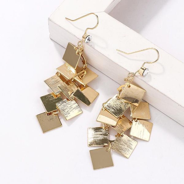 ladies retro pendant earrings super flash rhinestone tassel long temperament fashion jewelry girl birthday gift dangle & chandelier, Silver
ladies retro pendant earrings super flash rhinestone tassel long temperament fashion jewelry girl birthday gift dangle & chandelier, Silver
