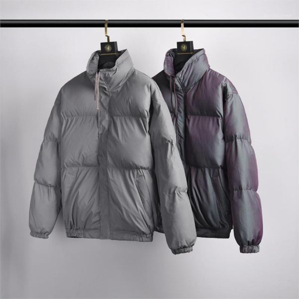 winter men's jacket gray reflective double layer streetwear padded coat down & parkas, Black
winter men's jacket gray reflective double layer streetwear padded coat down & parkas, Black