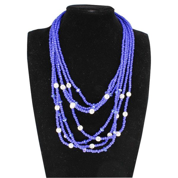chokers african nigerian women long necklace multi strand rhinestone ball beaded statement necklaces, Golden;silver
chokers african nigerian women long necklace multi strand rhinestone ball beaded statement necklaces, Golden;silver