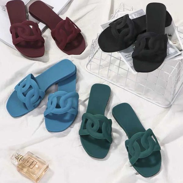 spring and summer 2021 latest net red ins women's h-slippers fashion versatile wear anti slip flat bottomed open toe beach slippers for, Black
spring and summer 2021 latest net red ins women's h-slippers fashion versatile wear anti slip flat bottomed open toe beach slippers for, Black