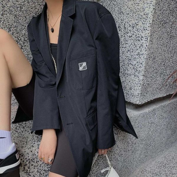 women's suits & blazers spring autumn womens korean style solid color suit jacket casual loose mens fashion trend commuter formal wear, White;black
women's suits & blazers spring autumn womens korean style solid color suit jacket casual loose mens fashion trend commuter formal wear, White;black