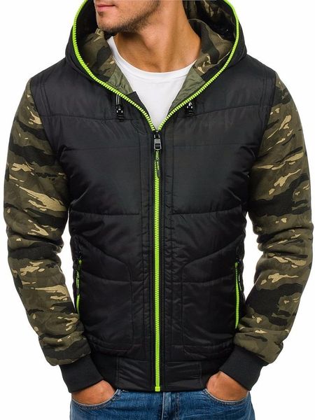 men's down & parkas zogaa winter jackets parka men camouflage military hooded warm outwear patchwork slim zipper coats casual, Black
men's down & parkas zogaa winter jackets parka men camouflage military hooded warm outwear patchwork slim zipper coats casual, Black