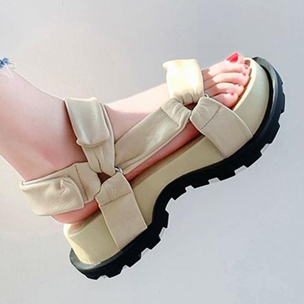 sandals gladiator platform women's 2021 summer fashion women chunky beach pu comfortable sandalias mujer p79, Black 
sandals gladiator platform women's 2021 summer fashion women chunky beach pu comfortable sandalias mujer p79, Black