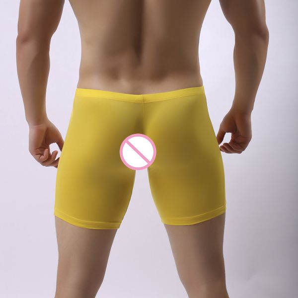 men plus size ice silk smooth solid big u convex pouch half-length boxers long leg underpants sculpting boxer gay wear f14, Black;white
men plus size ice silk smooth solid big u convex pouch half-length boxers long leg underpants sculpting boxer gay wear f14, Black;white