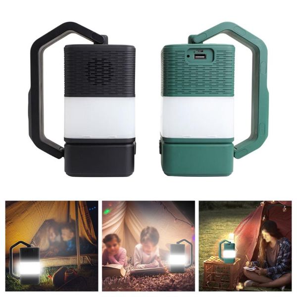 outdoor 4 in 1 camping lamp usb rechargable bluetooth speaker fishing light mobile power small table lantern green/black portable lanterns
outdoor 4 in 1 camping lamp usb rechargable bluetooth speaker fishing light mobile power small table lantern green/black portable lanterns