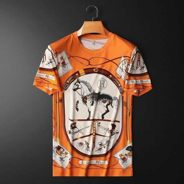 fashion t shirts 2021 summer high end men's round neck short sleeve jade silk fabric drill, White;black
fashion t shirts 2021 summer high end men's round neck short sleeve jade silk fabric drill, White;black