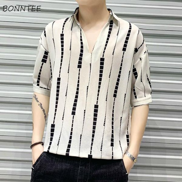men's casual shirts men printed striped half-sleeve plus size 3xl loose korean style hip-hop chic fashion teens ins bf summer thin, White;black
men's casual shirts men printed striped half-sleeve plus size 3xl loose korean style hip-hop chic fashion teens ins bf summer thin, White;black