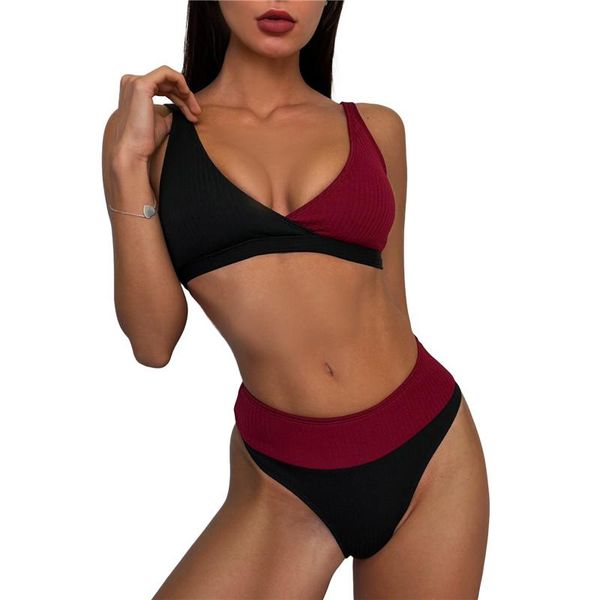 women's swimwear bikini brazilian women color block push up padded bikinis set beach splicing swimming suits maillot de bain, White;black
women's swimwear bikini brazilian women color block push up padded bikinis set beach splicing swimming suits maillot de bain, White;black