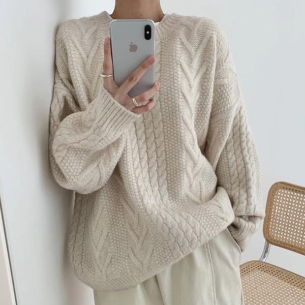 women's sweaters wavsiyier elegant oversized knitted autumn pullover sweater women jumper solid loose winter 2021 korean thick vintage, White;black
women's sweaters wavsiyier elegant oversized knitted autumn pullover sweater women jumper solid loose winter 2021 korean thick vintage, White;black