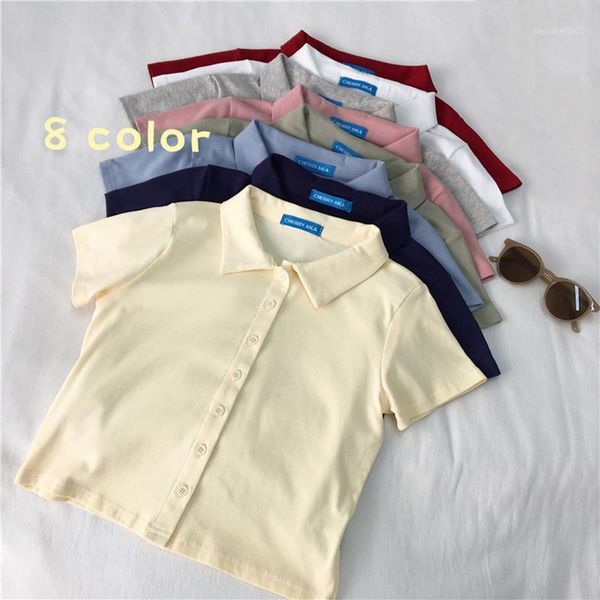 women's t-shirt 8 solid color 2021 summer crop women harajuku buttons slim short sleeve femme sweet white t shirt korean
women's t-shirt 8 solid color 2021 summer crop women harajuku buttons slim short sleeve femme sweet white t shirt korean