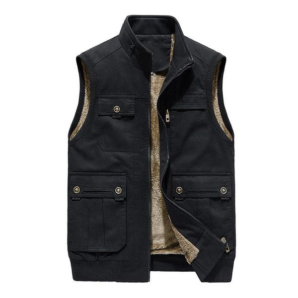 men's vests velvet thick for man steampunk waistcoat zipper closed multi-pocket vest groomsmen wedding men clothing plus size, Black;white
men's vests velvet thick for man steampunk waistcoat zipper closed multi-pocket vest groomsmen wedding men clothing plus size, Black;white