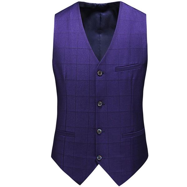 men's vests spring autumn man's suit waistcoat male business casual clothing plaid vest smart m-6xl, Black;white
men's vests spring autumn man's suit waistcoat male business casual clothing plaid vest smart m-6xl, Black;white