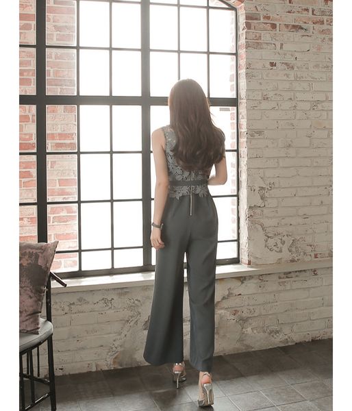 women's jumpsuits & rompers women runway jumpsuit summer sleeveless patchwork lace rompers womens s93j, Black;white
women's jumpsuits & rompers women runway jumpsuit summer sleeveless patchwork lace rompers womens s93j, Black;white