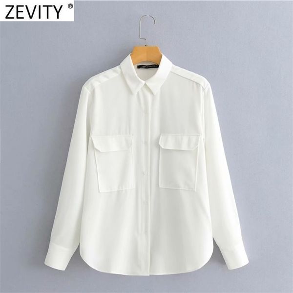 women simply double pocket patch business shirt office lady turn down collar blouse roupas chic chemise ls9290 210420, White
women simply double pocket patch business shirt office lady turn down collar blouse roupas chic chemise ls9290 210420, White