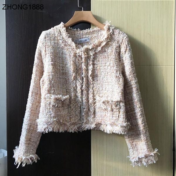 women's wool & blends 2021 socialite sweet tweed tassel brief coat women long sleeve cardigan cultivate short blend, Black
women's wool & blends 2021 socialite sweet tweed tassel brief coat women long sleeve cardigan cultivate short blend, Black