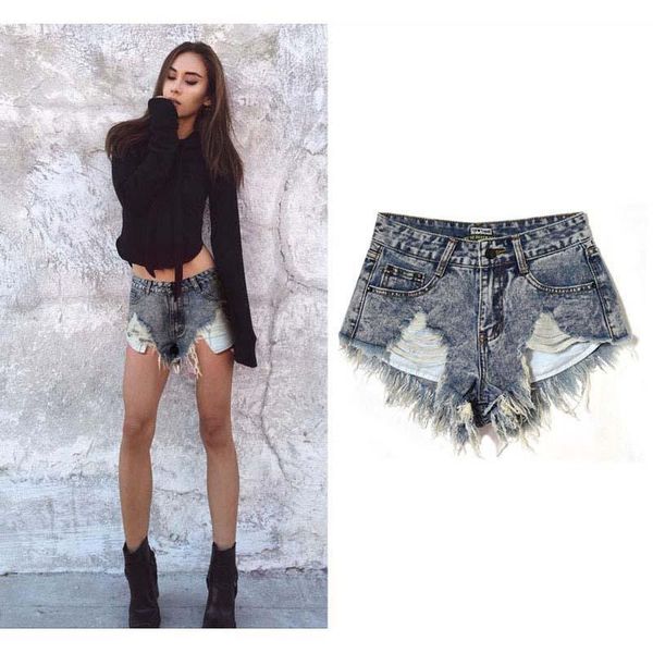 slim waist frayed irregular leaky pocket fringe personality trend fashion denim shorts wdr05 women's, White;black
slim waist frayed irregular leaky pocket fringe personality trend fashion denim shorts wdr05 women's, White;black