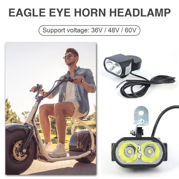 e-bike led headlight 36v 48v 60v electric bicycle scooter horn front light bike lights
e-bike led headlight 36v 48v 60v electric bicycle scooter horn front light bike lights