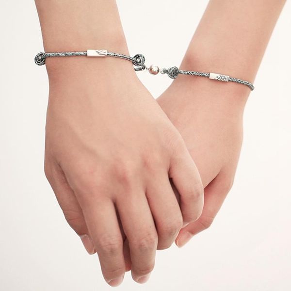 link, chain s925 4pcs/lot magnets attract each other tightly magnet couple bracelet men and women niche design creative bracelets, Black
link, chain s925 4pcs/lot magnets attract each other tightly magnet couple bracelet men and women niche design creative bracelets, Black