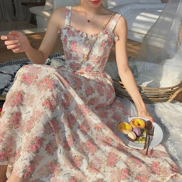 casual dresses summer french sweet fairy dress women elegant pearl button floral print ruffles party female kawaii cottagecore korean, Black;gray
casual dresses summer french sweet fairy dress women elegant pearl button floral print ruffles party female kawaii cottagecore korean, Black;gray