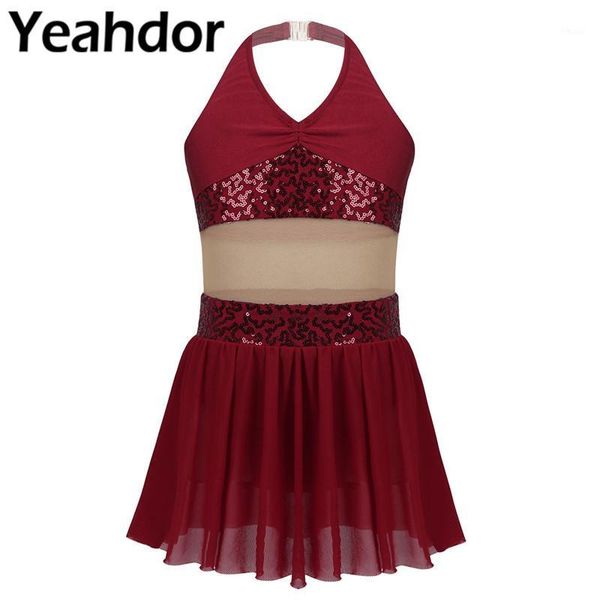 party dresses for lyrical dance modern contemporary ballroom kids girls sleeveless halter sequins stretchy mesh splice leotard dress1, White;black
party dresses for lyrical dance modern contemporary ballroom kids girls sleeveless halter sequins stretchy mesh splice leotard dress1, White;black