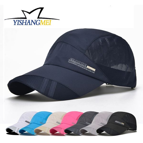 ball caps hat xia tiannan women's korean outdoor sports quick drying sunscreen baseball net summer sun hat, Blue;gray