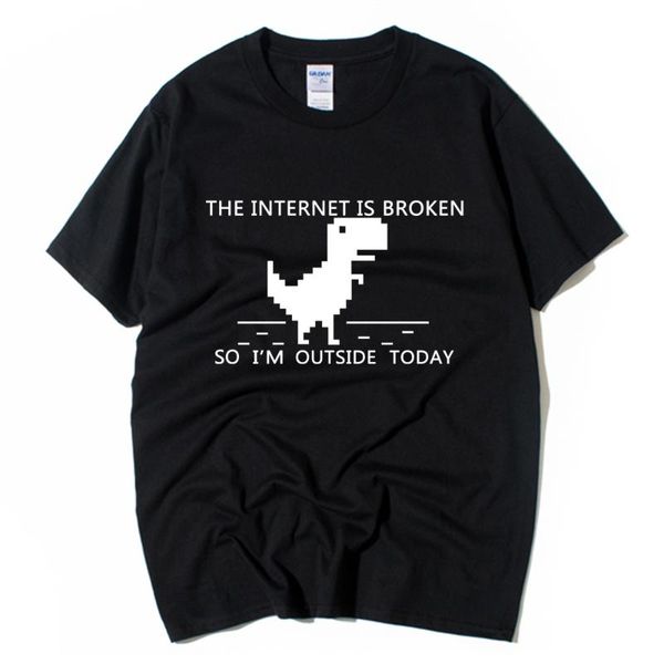 geek the internet is broken so i'm outside today cotton boy man short sleeve t shirt couple clothes summer ziiart men's t-shirts, White;black
geek the internet is broken so i'm outside today cotton boy man short sleeve t shirt couple clothes summer ziiart men's t-shirts, White;black