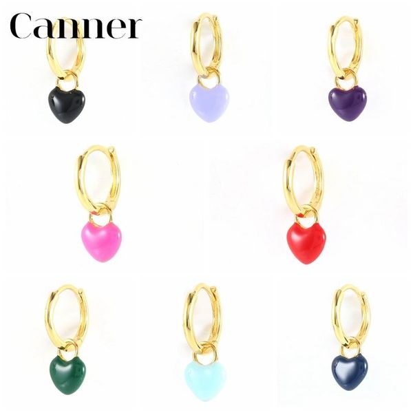 hoop & huggie canner earrings for women heart love red/black 925 sterling silver earings piercing jewelry 2021 trend pendientes w5, Golden;silver
hoop & huggie canner earrings for women heart love red/black 925 sterling silver earings piercing jewelry 2021 trend pendientes w5, Golden;silver