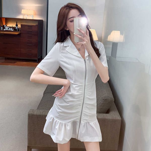 french 9856 summer women's short v-neck first love pleated fishtail drs, Black
french 9856 summer women's short v-neck first love pleated fishtail drs, Black