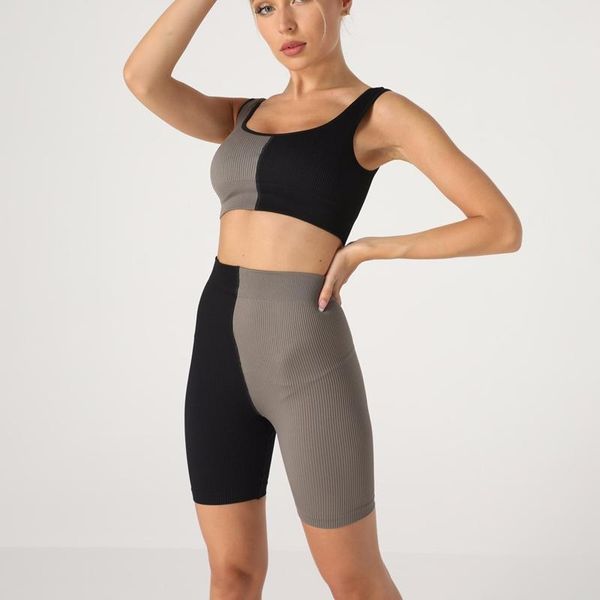 yoga outfit women patchwork set ribbed workout clothes sport suit gym clothing high waist elastic 2 pieces bra sweat shorts
yoga outfit women patchwork set ribbed workout clothes sport suit gym clothing high waist elastic 2 pieces bra sweat shorts