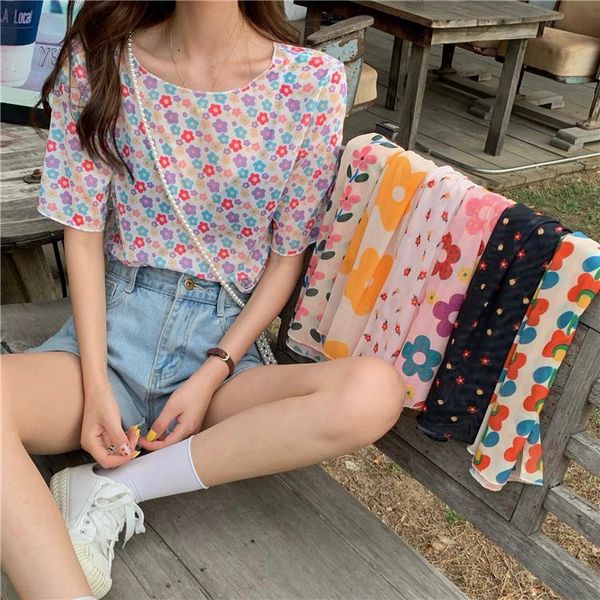 women's t-shirt 2021 summer clothing korean version sweet beauty o-neck floral tee shirt femme t women fashion adorable, White
women's t-shirt 2021 summer clothing korean version sweet beauty o-neck floral tee shirt femme t women fashion adorable, White