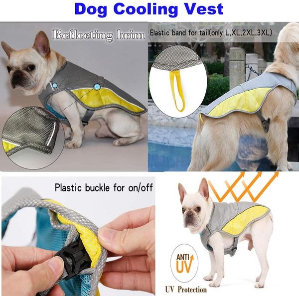dog apparel cooling vest clothes summer harness for dogs adjustable mesh reflective coat quick release pet
dog apparel cooling vest clothes summer harness for dogs adjustable mesh reflective coat quick release pet