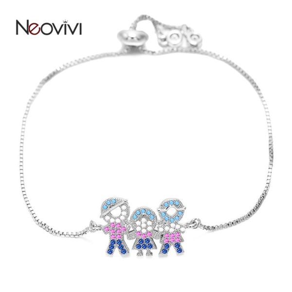 link, chain neovivi micro pave colorful cz mom dad girl charm bracelets copper adjustable for women men kids family jewelry, Black
link, chain neovivi micro pave colorful cz mom dad girl charm bracelets copper adjustable for women men kids family jewelry, Black