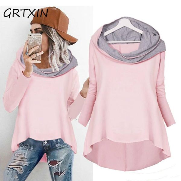 women's hoodies & sweatshirts women loose sweatshirt autumn long sleeve patchwork hooded for femme, Black
women's hoodies & sweatshirts women loose sweatshirt autumn long sleeve patchwork hooded for femme, Black