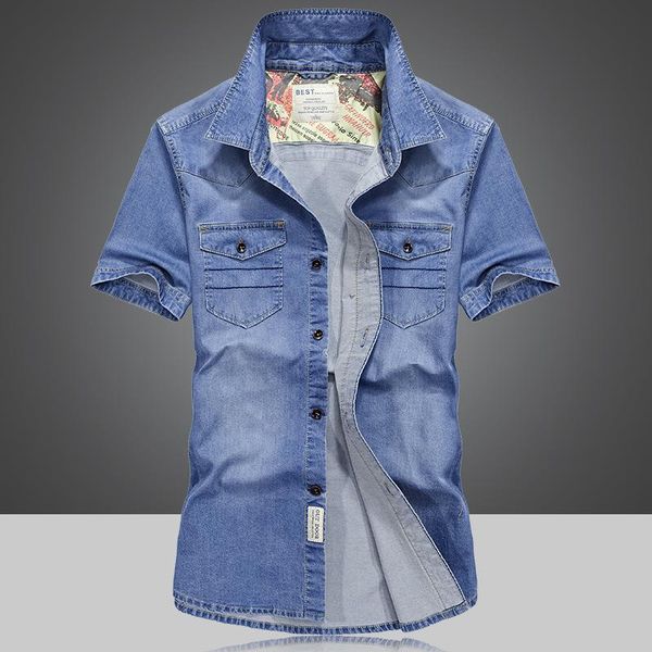 men's casual shirts enim shirt male short sleeve big size loose summer thin youth half, White;black
men's casual shirts enim shirt male short sleeve big size loose summer thin youth half, White;black