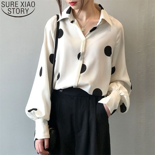 spring fashion polka dot chiffon shirt women vintage long sleeve lantern korean loose blusas 13442 210506, White
spring fashion polka dot chiffon shirt women vintage long sleeve lantern korean loose blusas 13442 210506, White