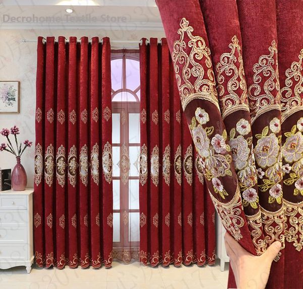 curtain & drapes 2021 european hollow embroidered red wedding room chenille blackout curtains for living dining bedroom
curtain & drapes 2021 european hollow embroidered red wedding room chenille blackout curtains for living dining bedroom