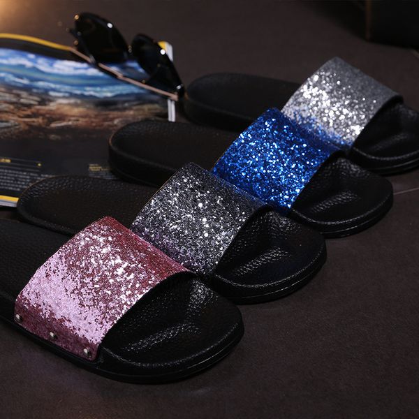 summer women diamond slippers pu rhinestone slides flat indoor flip flops female fashion crystal casual beach sandals, Black
summer women diamond slippers pu rhinestone slides flat indoor flip flops female fashion crystal casual beach sandals, Black