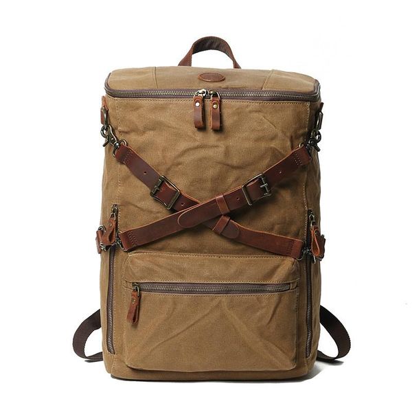 backpack oil waxed canvas men lapbag multifunctional anti-theft waterproof travel bags leisure
backpack oil waxed canvas men lapbag multifunctional anti-theft waterproof travel bags leisure