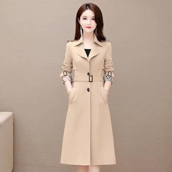 women's wool & blends fashion mid-length windbreaker autumn 2021 korean style waist temperament suit collar long-sleeved jacket clothin, Black
women's wool & blends fashion mid-length windbreaker autumn 2021 korean style waist temperament suit collar long-sleeved jacket clothin, Black
