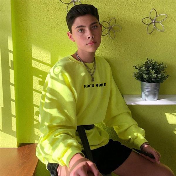 women's hoodies neon green casual lose weight hoody o-neck autumn female gothic sweatshirt 210518, Black
women's hoodies neon green casual lose weight hoody o-neck autumn female gothic sweatshirt 210518, Black