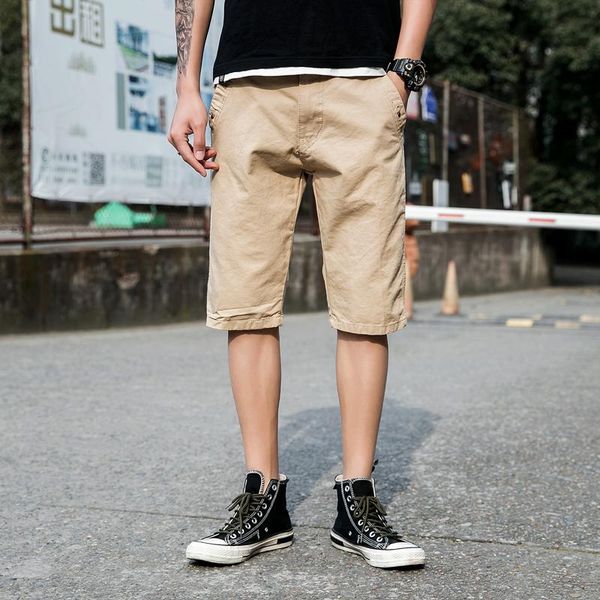 men's shorts 2021 cargo casual fashion brand solid cotton slim fit streetwear male bermuda knee length trousers, White;black
men's shorts 2021 cargo casual fashion brand solid cotton slim fit streetwear male bermuda knee length trousers, White;black