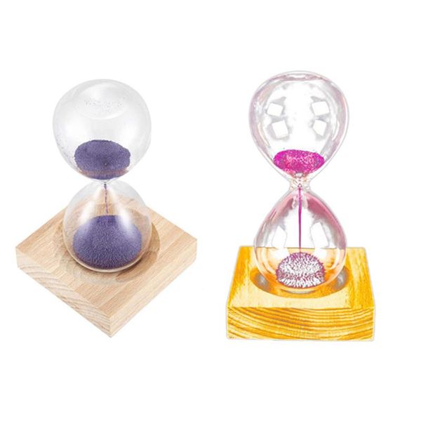 other clocks & accessories 2x pink /purple wood + glass iron powder sand flowering magnetic hourglass with packaging 13.5 x 5.5cm
other clocks & accessories 2x pink /purple wood + glass iron powder sand flowering magnetic hourglass with packaging 13.5 x 5.5cm