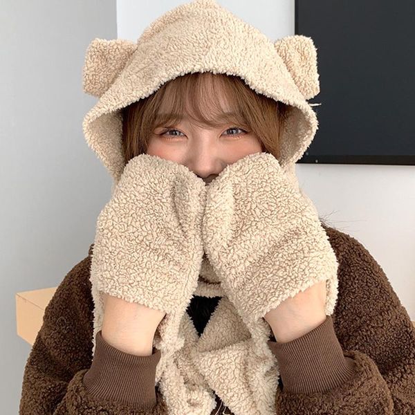 five fingers gloves scarf hat set winter women thick three-piece korean version parent-child thickening student gift, Blue;gray
five fingers gloves scarf hat set winter women thick three-piece korean version parent-child thickening student gift, Blue;gray
