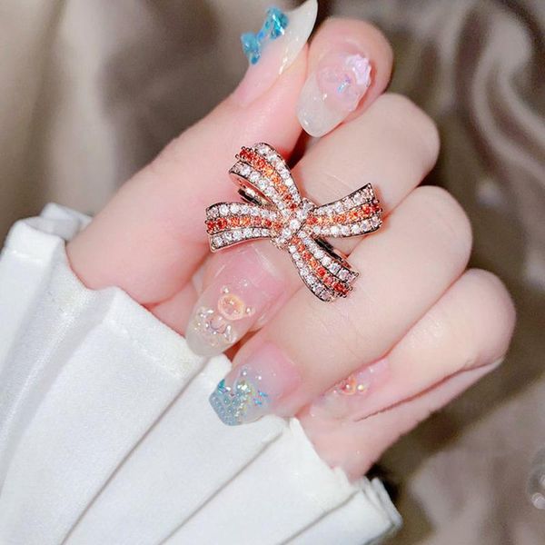 fashion eternity rose gold ring luxury 925 sterling silver red zircon inlay bowknot engagement wedding rings for women cluster, Golden;silver
fashion eternity rose gold ring luxury 925 sterling silver red zircon inlay bowknot engagement wedding rings for women cluster, Golden;silver